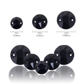 Crystal Ab Xirius Round Shape High Quality Glass Sew-on Rhinestones